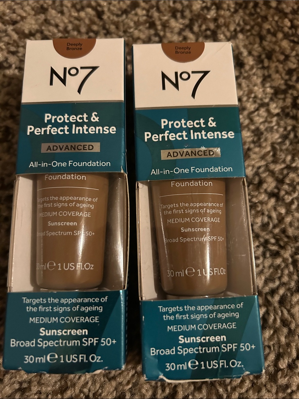 2 x Protect & Perfect Intense Advanced All-in-One Foundation - Deeply Bronze